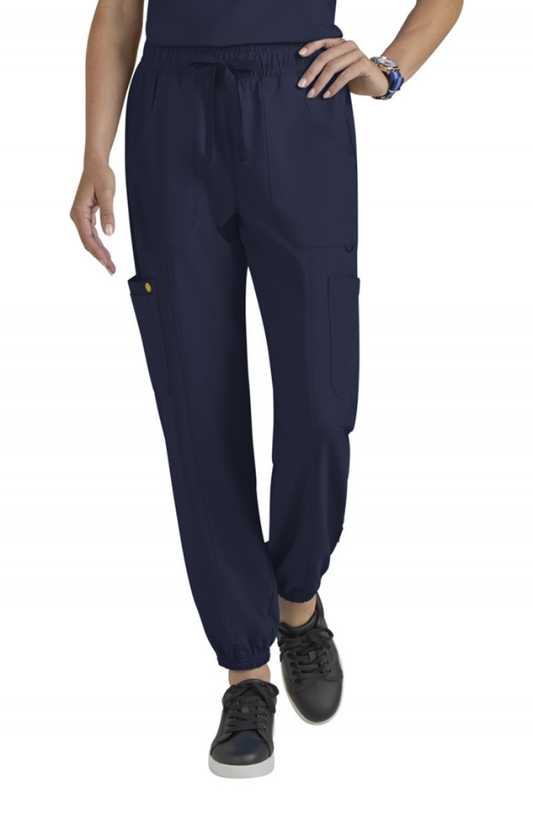 SPRING25 Pantalón Mujer Koi X Smiley World Mod. Jolly Jogger Navy