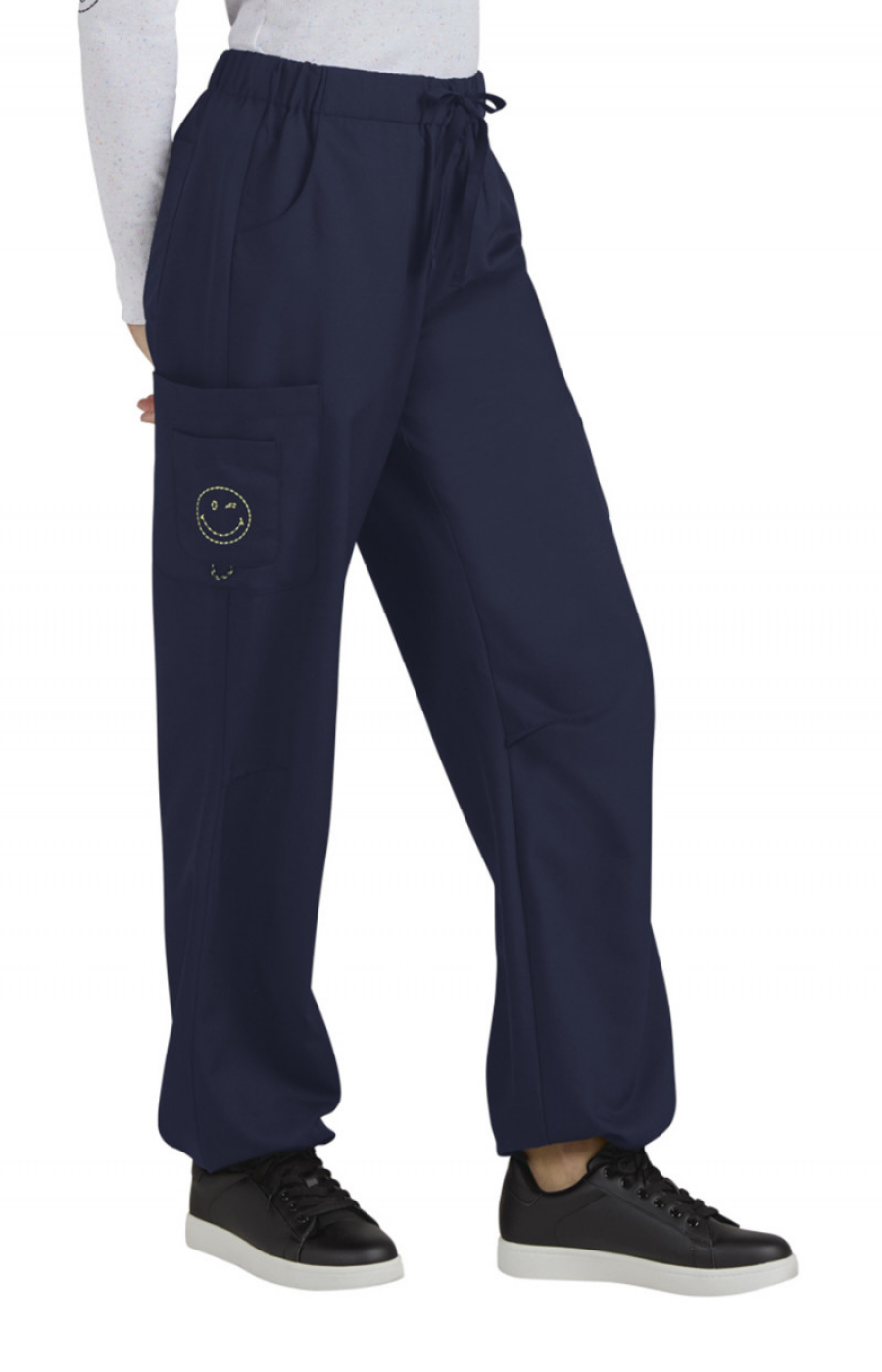 SPRING25 Pantalón Mujer Koi X Smiley World Mod. Jubilant Navy